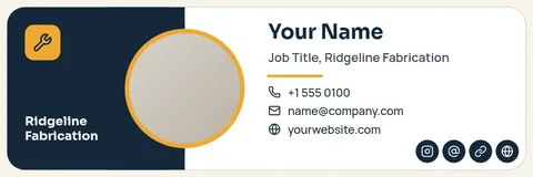 Foundry Split Card Signature – Email signature template