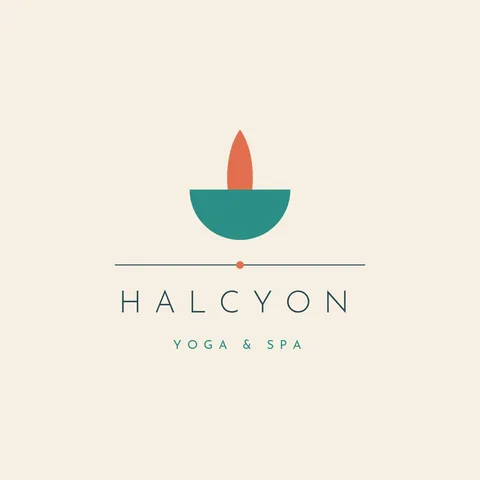 Halcyon Bud Minimal Lockup – Logo template