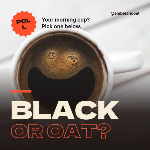 Smile Cup Poll Poster – Instagram post template