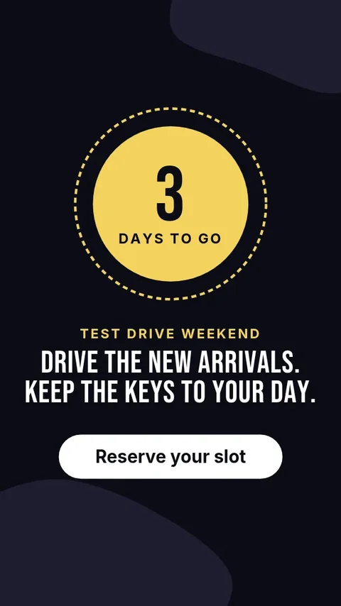 Test Drive Weekend Countdown – Instagram story template