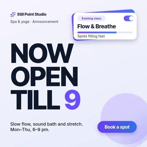 Late Hours Type Stack Dashboard – LinkedIn post template