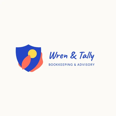Wren Tally Script Shield – Logo template