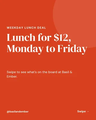 Weekday Lunch Deal Carousel, page 1