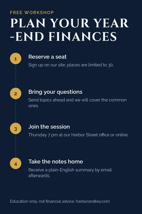 Navy Gold Money Workshop Pin – Pinterest pin template
