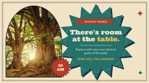 Table Seal Sunday Word – X post template
