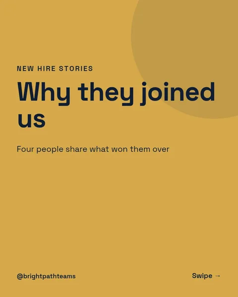 Hired Stories Carousel – Instagram carousel template, 6 pages