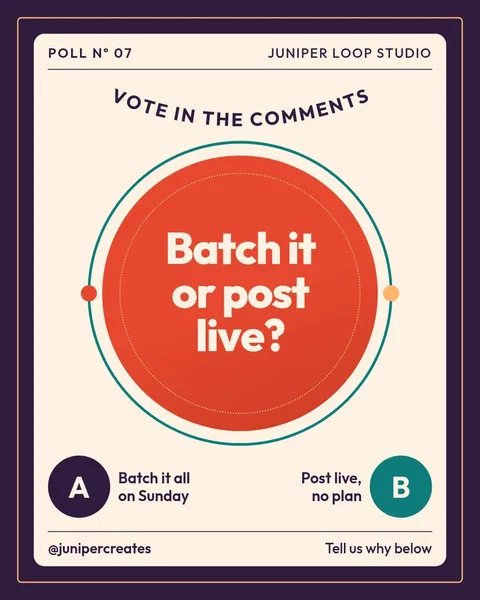 Nested Orbit Poll Panel – Instagram post template