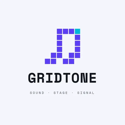 Gridtone Pixel Note Logo – Logo template