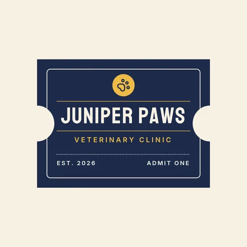 Juniper Admit-One Ticket Badge – Logo template