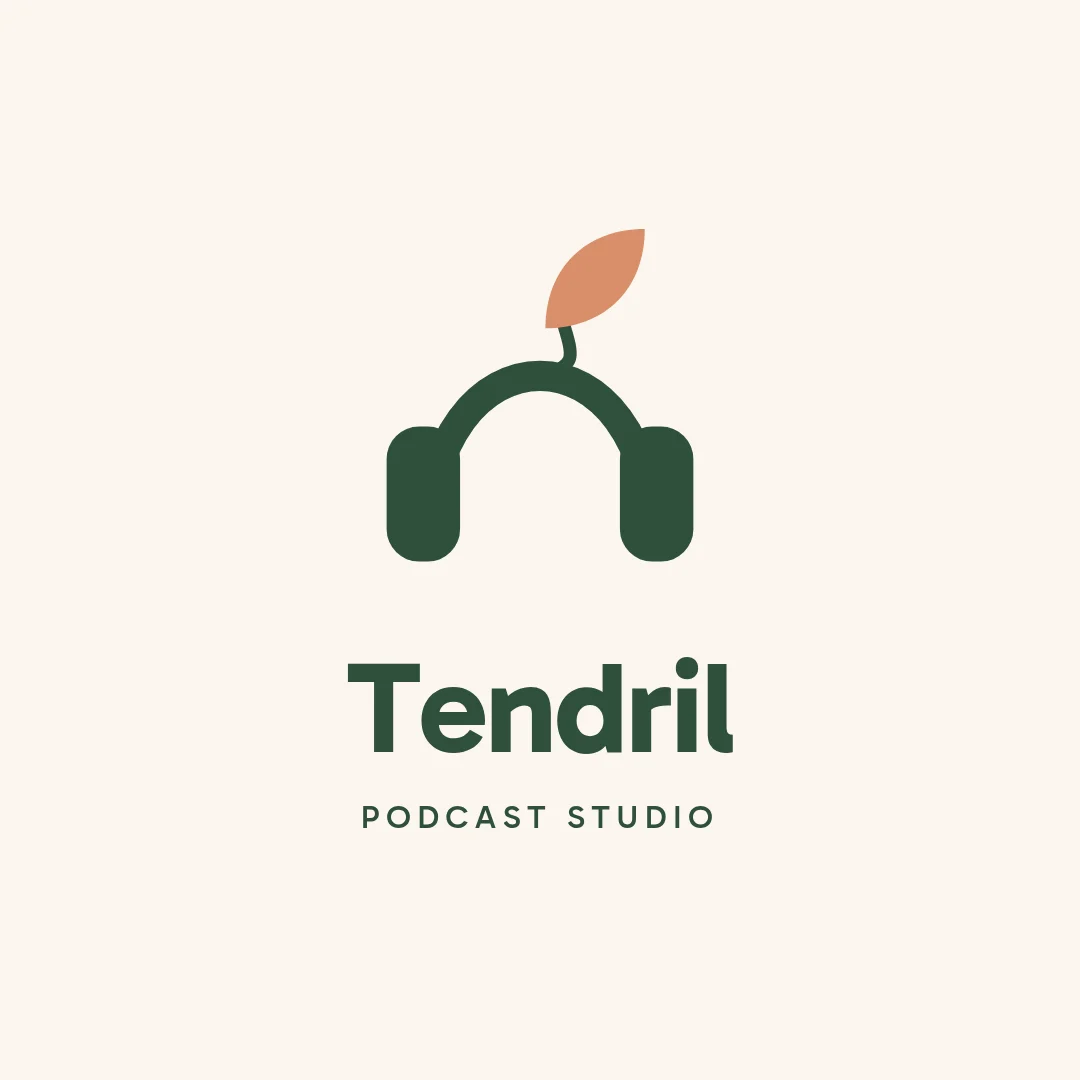 Tendril Headphone Sprout Logo – Logo template