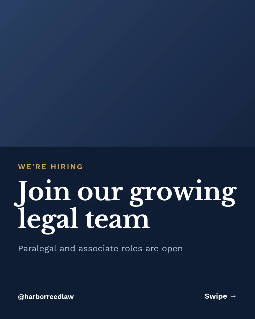 Join Our Legal Team – Instagram carousel template, page 1