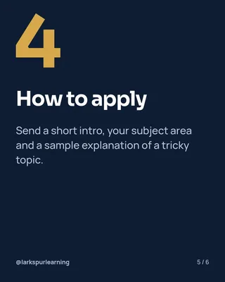 Join Our Tutor Team, page 5