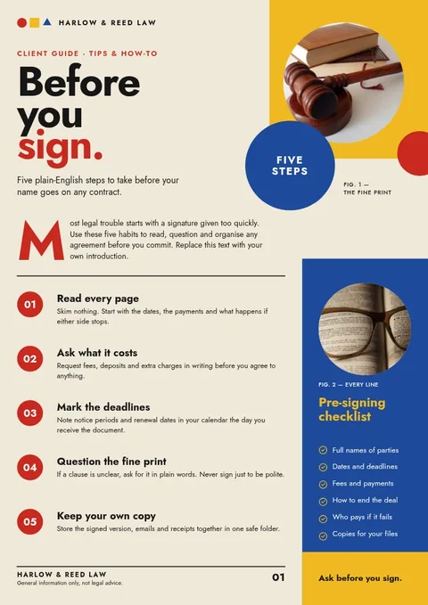 Bauhaus Counsel Tips Guide – Document template