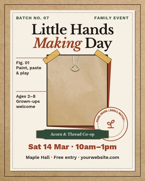 Nested Kraft Making Day – Instagram post template