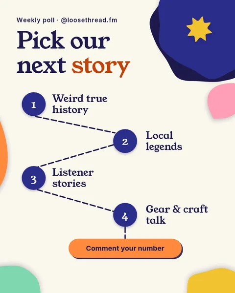 Loose Thread Vote Trail – Instagram post template
