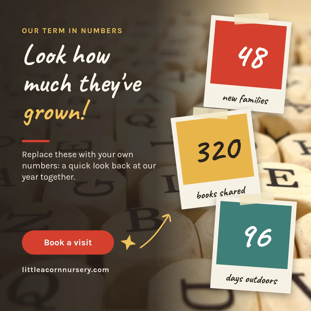 Letter Block Video Free Kids Stats Instagram Post Template: Alphabet Blocks Polaroid Tally ...