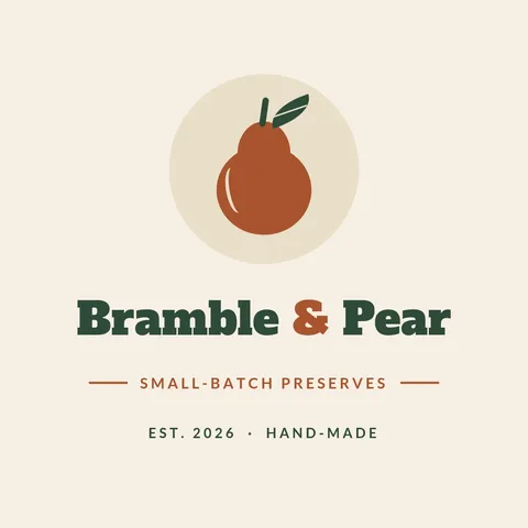 Heritage Pear Preserves Logo – Logo template