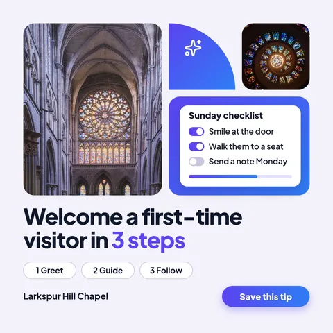 Rose Window Tile Checklist – LinkedIn post template