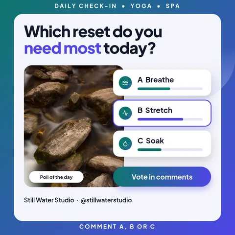 Framed Poll Card Stack – Instagram post template