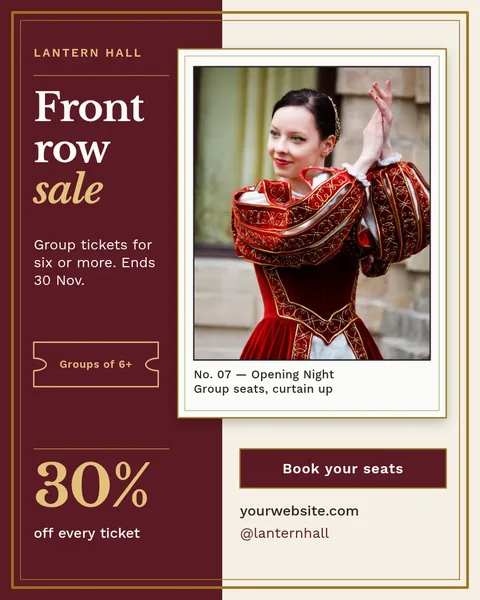 Gallery Mat Opening Night – Instagram post template