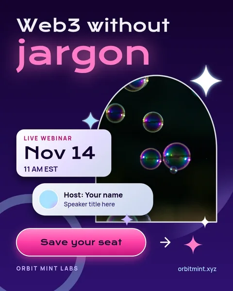 Chrome Bubble Seat Cards – Instagram post template