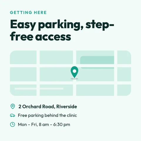 Clinic location – Instagram post template