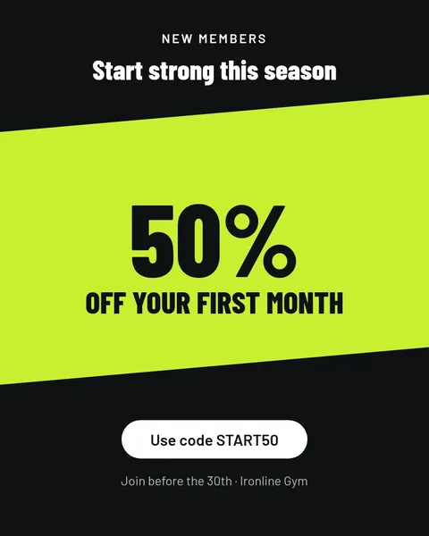 New member offer – Instagram post template