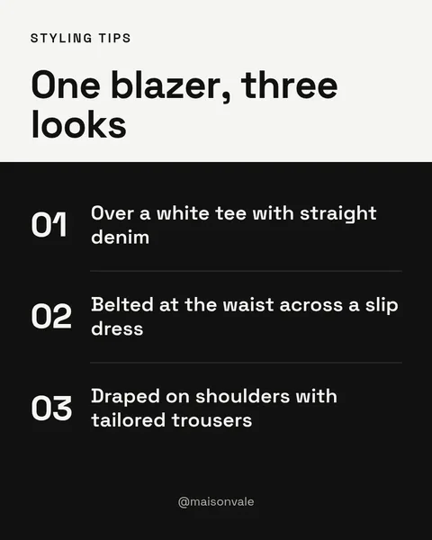 Three Ways Blazer – Instagram post template