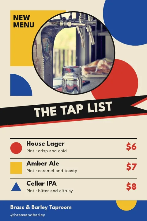 Swallowtail Tap List Bauhaus – Pinterest pin template