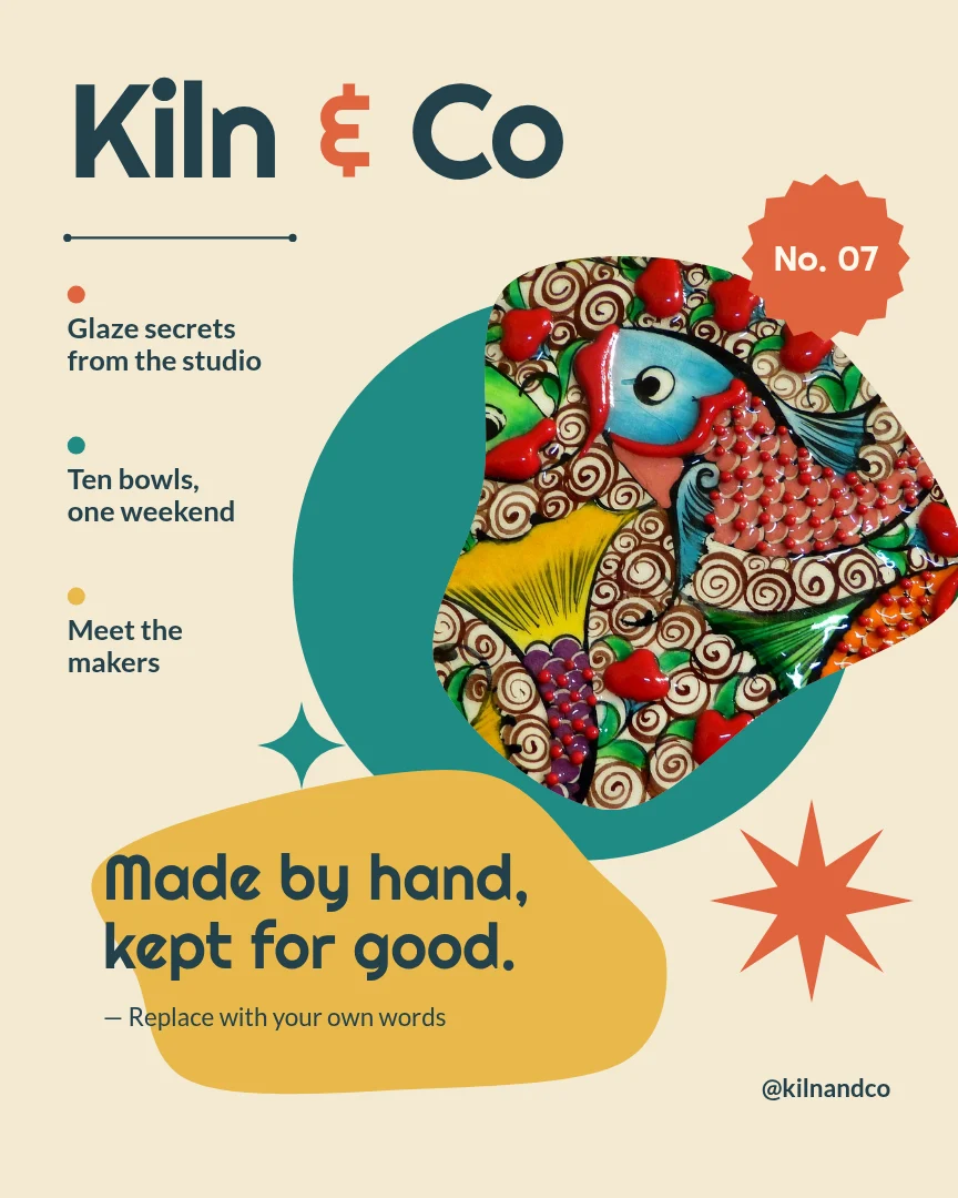 Kiln Cover Kidney Quote – Instagram post template