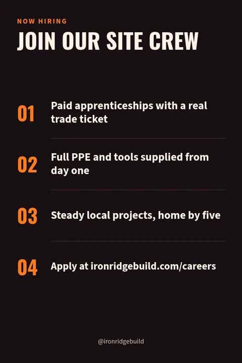 Site Crew Wanted Pin – Pinterest pin template