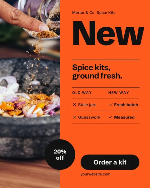 Fresh Ground Swiss Split – Instagram post template