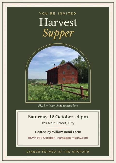 Orchard Arch Gallery Invitation – Invitation template