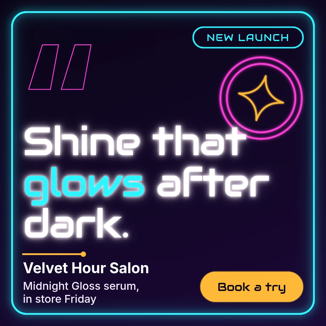 Magenta Tube Gloss Quote – Instagram post template
