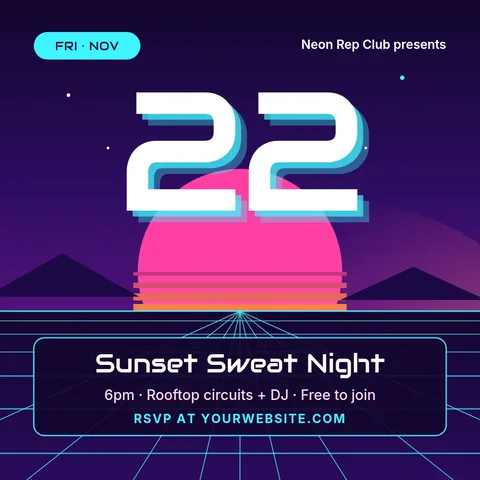 Striped Sun Date Night – Instagram post template