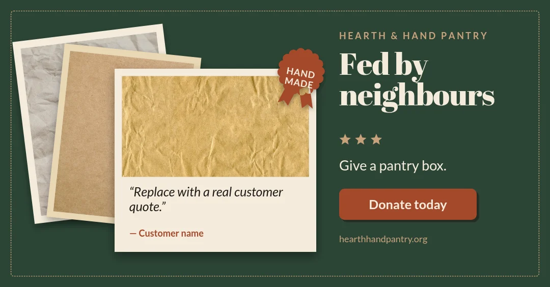 Pantry Prints Kraft Quote – LinkedIn post template