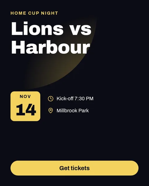 Cup Night Match Poster – Instagram post template