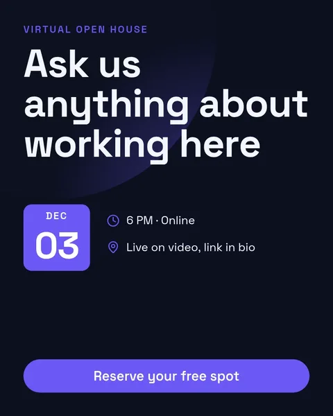 Hiring Open House Post – Instagram post template