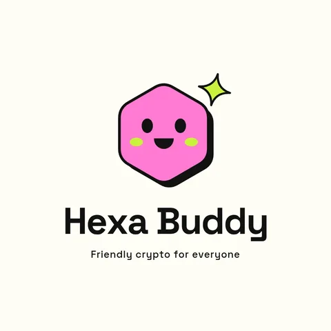 Hexa Buddy Smiling Hex Logo – Logo template