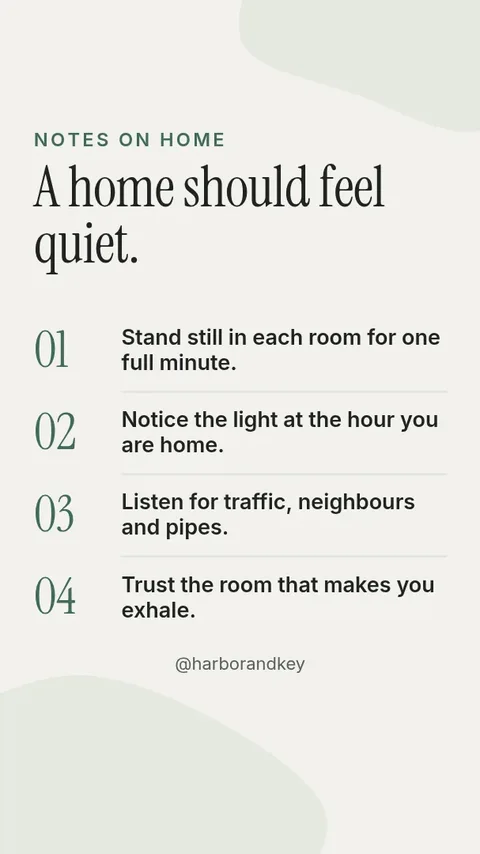 Quiet Home Notes – Instagram story template