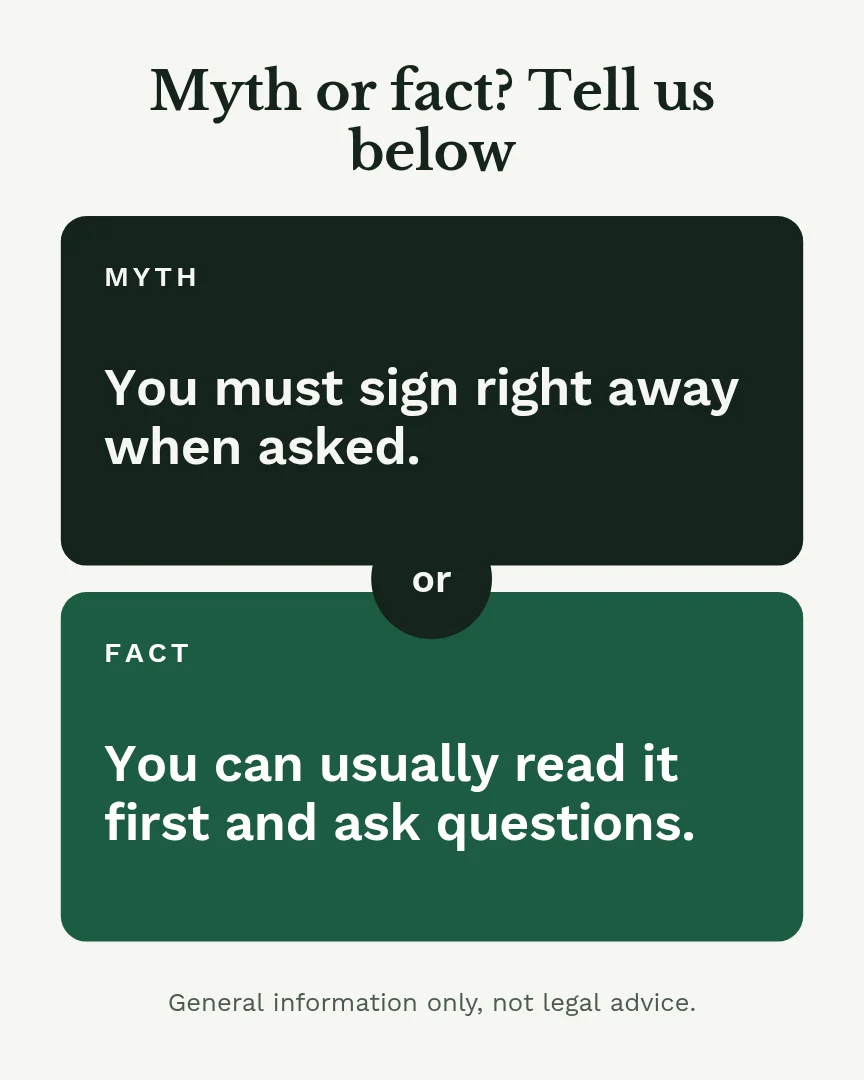 Rights Myth or Fact – Instagram post template